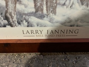 Wolf Picture  wood frame