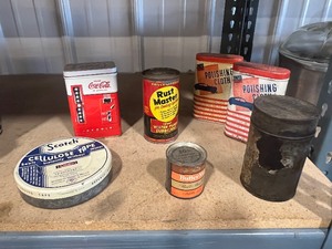 Lot of old Tin Containers