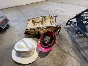 back pack and hard hats&nbsp