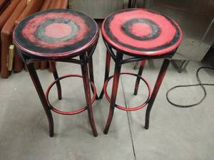 (2) Metal Bar Stools