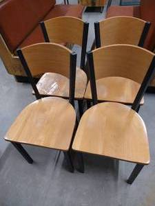 (4) WoodMetal Dining Chairs