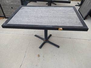 Steel Frame Patio Table