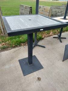 Steel Frame Counter-Height Patio Table