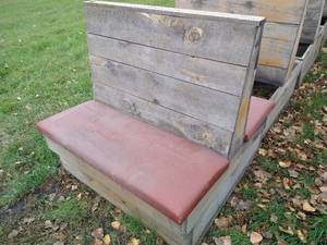 Outdoor Padded Double Bench