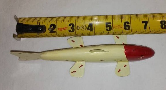 Vintage Collectible Spear Fishing Decoy Lawernce Bethel.  EZ shipping.  NASCAR, Spearing Decoys, Redlin & other Art, Quilts, Toys, Tools, Christmas  Gifts & Decorations, WINCHESTER, Fantasy Art Cards, Furniture- Henredon,  Outdoors, Kitchen