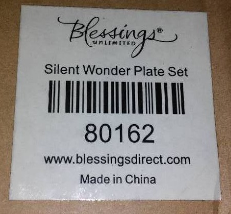 Blessing Silent Wonder Plate Set.