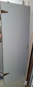 Vintage Strap Hinge Door and 8 Panel Door with Glass (6)