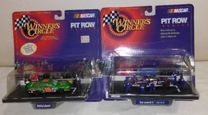 Vintage Winners Circle Pit Row Bobby Labonte and Dale Earnhardt Jr.