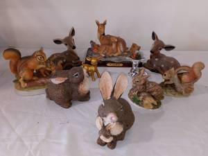 Forest Wildlife Figurines.