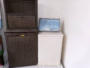 Bathroom Accessories (3) Woven Rattan
