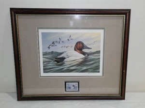 1992 John S Wilson Waterfowl Ducks Unlimited StampPrint, SignedNumbered