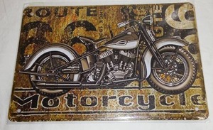 Motorcycles Metal Sign