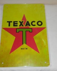 Texaco Metal Sign