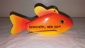 Hand Carved, Signed 2004 NFDA Decoy, Brainerd MN, 1 of 5.