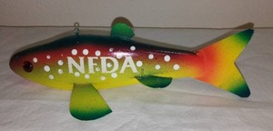 Hand Carved, Signed 2004 NFDA Decoy, Crookston MN, 2 of 5.
