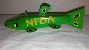Hand Carved, Signed 2004 NFDA Decoy, Alexandria MN, 5 of 5.