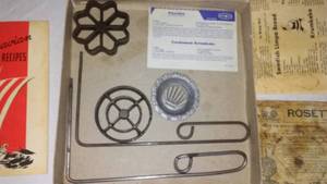 Rosette Wafer Iron Set and More.