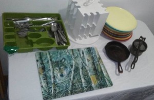 Cast, Flatware, Spice Rack and More.