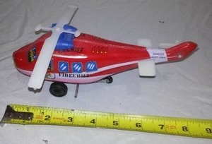 Vintage Helicopter, Metal and Friction.