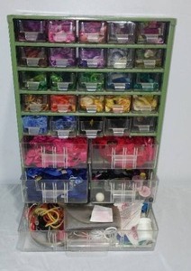 Organizer with Contents. 30 Drawer