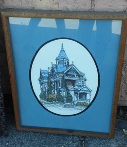Vintage Landscape Framed Art.