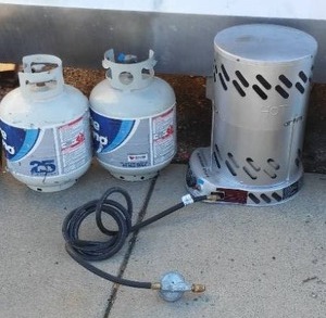 Propane Heater and Tanks (2).