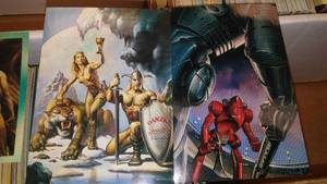 Boris Vallejo Series 4 Cards. Duplicates about 10 Inches Of Cards.