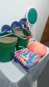 Limey Lovies Buckets (2), Ice Auger And More
