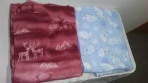 Fleece Throws (2). Like New.