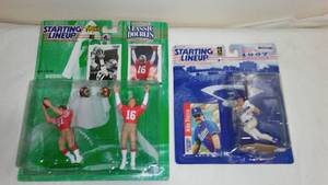 Starting Lineup Action Figures (2) .  J