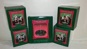 Hallmark Keepsake Collectible Ornaments Carousel Horse Set (5)