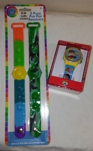 Ryans World Flashing Digital Watch with Interactive Pop It Bracelets