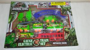 Battery Operated Dinosaur Toy Train with Tracks