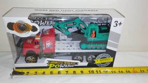 Friction Trailer Truck with Excavator Truck
