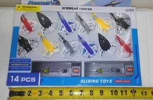 Toy Jet Fighter Planes with Launch Pads Set