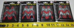 6 Pack Spring Clamps with Soft Grip and Tip (4)