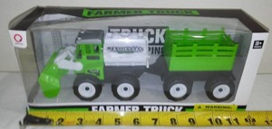 Friction Farm Tractor Truck & Trailer Set
