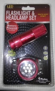 Flashlight and Headlamp Combination Set