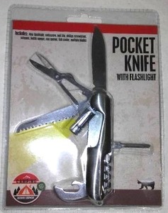 Multi-Tool Pocket Knife with Flashlight