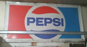 lot 283 image: Vintage Pepsi Metal Sign.