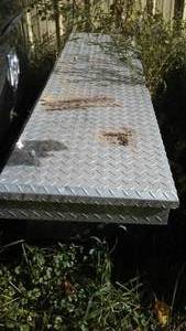 lot 361 image: Pick Up Toolbox. Diamond Plate.