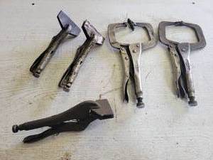 lot 164 image: Assorted Vise-Grip Welding Clamps and more