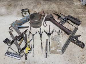 lot 233 image: Assorted Hand Tools - Maul, Squares and More