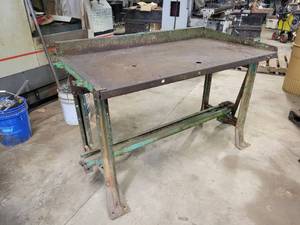 lot 237 image: All Steel Worktable - Approx. 55 x 29 x 34 Tall