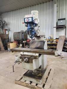 lot 104 image: Gromax Model No. AC-3KV 3-Axis Variable Speed Milling Machine - 3HP 3 Phase with ENCO 205-6416