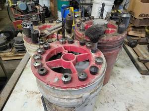 lot 248 image: Large Lot of R8 Collets and More - Used on the Gromax Milling Machine in Lot 104