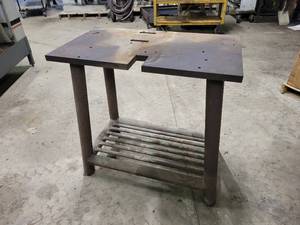 lot 250 image: Heavy Duty Welding Table - Top is Approx. 1-18 Thick