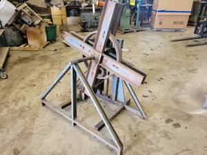 lot 258 image: Steel Coil Unwinder - Used with Machine in Lot 215