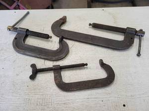 lot 132 image: (3) HARGRAVE Steel C-Clamps - Includes 12 No. 43, 6 No. 43 and 6 No. 44
