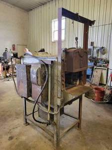lot 122 image: Electric Heat Treating Furnace  Forge - Interior Dimensions 14 x 8 x 30 Deep 240V 1 Phase